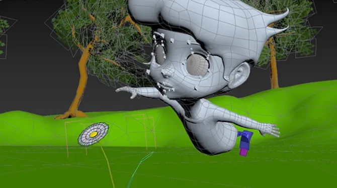 3DCGを手描きアニメの質感にする「セルシェーディング」と呼ばれる技法を使用