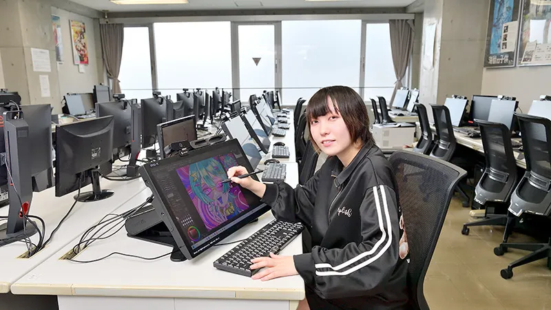 絵を描くのが大好き!マルチなスキルを習得して、幅広く活躍したい