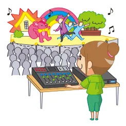 テーマパーク音響