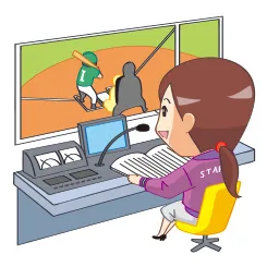 球場アナウンサー