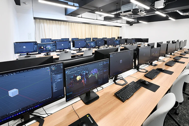 最新CG設備でハイレベルな学習を実現！