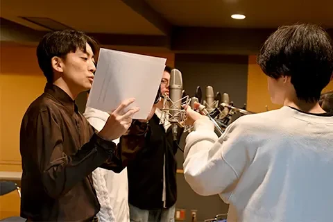 声優科の学生はキャラクターヴォイスを担当