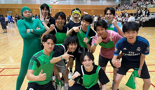 仲間たちとエントリーした運動会のリレーで優勝！