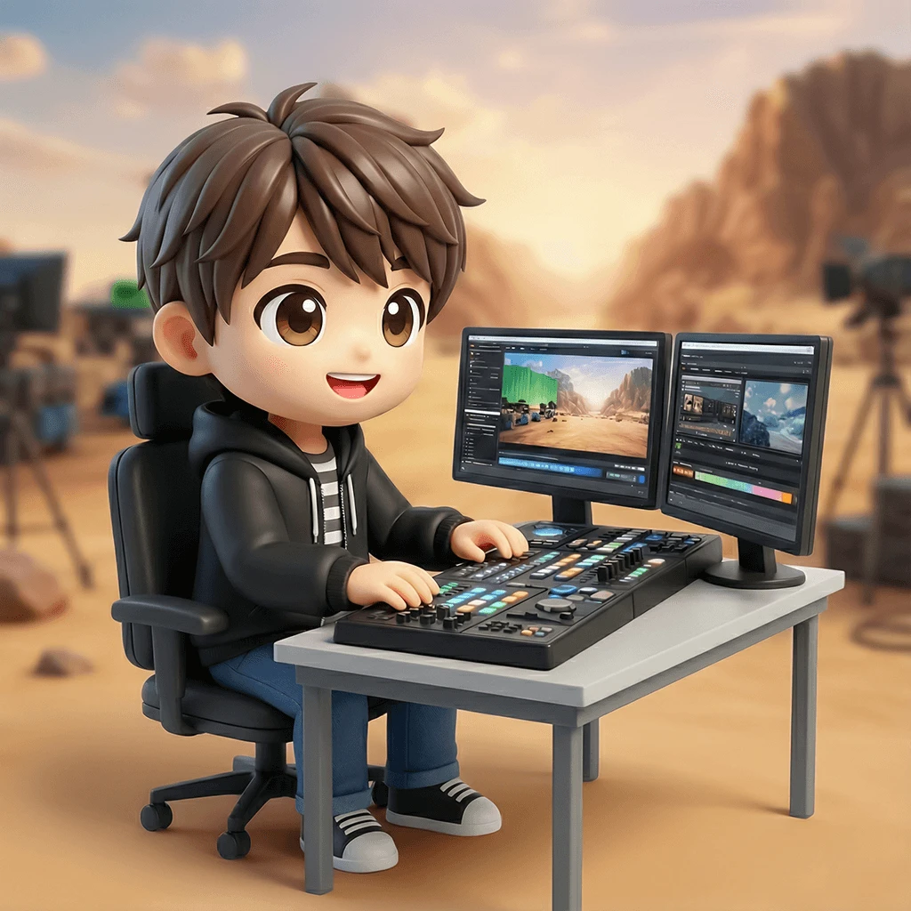 撮影現場でCGと実写をリアルタイムに合成する映像技術者