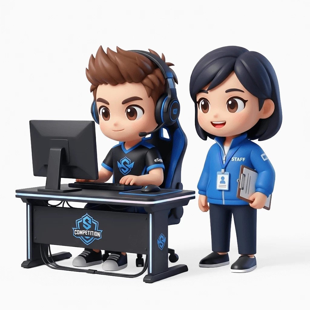 eスポーツ大会を運営する裏方スタッフ