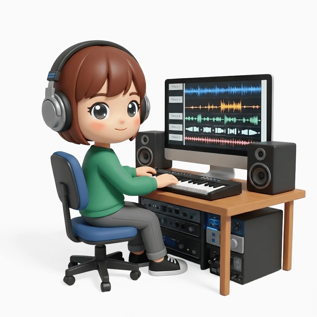 アニメ作品の効果音や音楽をつくる仕事