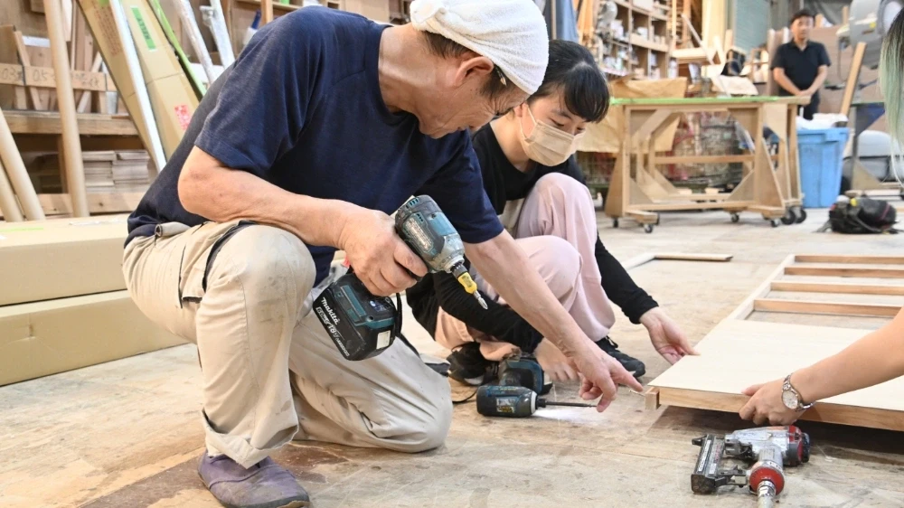 プロのスタッフの方から直接指導してもらいます