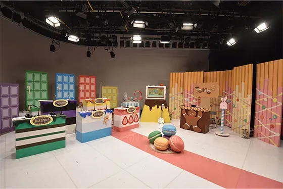 情報番組の美術セット