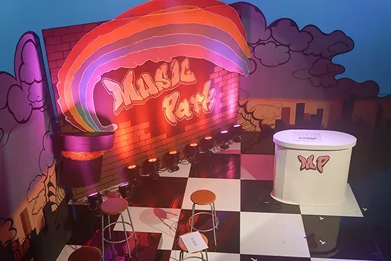 音楽番組の美術セット